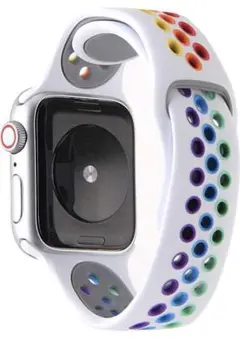 限定1点❣️コンパチブル Apple Watch バンド　通気性　ホワイト　カラー