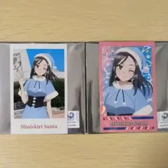 青春ブタ野郎はサンタクロースの夢をみない　ミニスカサンタ　チェキ風カード