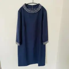 POUR VOUS ビジュー装飾パーティドレス ワンピ 結婚式 二次会 謝恩会