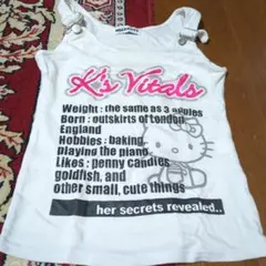 Hello Kitty K's Vitals コットンスウェットタンクトップ　Mのサムネイル