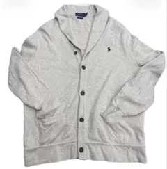 ポロラルフローレン アイボリー ベージュ カーディガン L