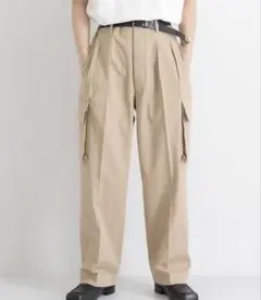 HERILL Chino Cargopants ワイドパンツ ベージュ 2のサムネイル