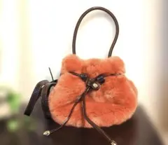 銀座かねまつ GINZA Kanematsu2wayファーショルダーハンドバック