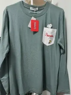 PEANUTS スヌーピー 長袖Tシャツ ポケット付き Mサイズのサムネイル