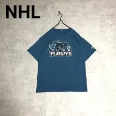 NHL ビッグプリントTシャツ　ビッグサイズ　サンノゼシャークス　一点物希少古着