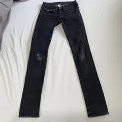 True Religion デニム スキニー ブラック USA製 レディース