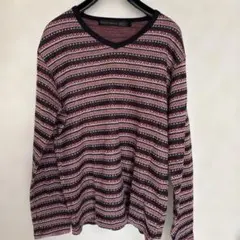 Pincpont Vネック長袖ニットセーター