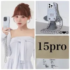ダーリッチ♡ストーンロゴキルティングカードiPhoneケース♡SAX♡15pro