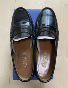 HARUTA ローファー 25cm ブラック　C4514