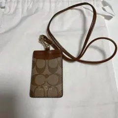 COACH コーチ IDケース ネックストラップ付き パスケース(購入者決定済)