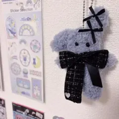モールドール ぬいぐるみキーホルダー モール人形 韓国 うさぎ 地雷系サブカル