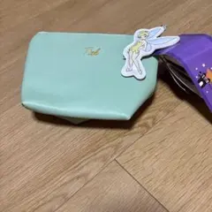 ティンカーベル ミントグリーンポーチ