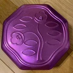 資生堂パーラー　空き缶　花椿クッキー缶　クリスタルパープル　2023クリスマス