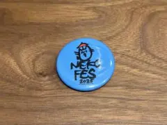 ネコフェス2025 ガチャ 缶バッジ ライトブルー 水色