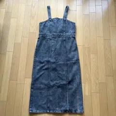 シューラルー　レディース　膝下　デニムキャミワンピース Lのサムネイル