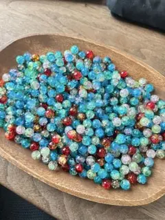 チー坊様専用　カラフルビーズ 500個 8mmクラッシュビーズ