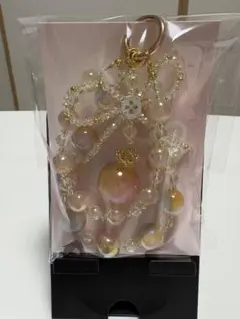 ハンドメイド オレンジ系 ストラップ①