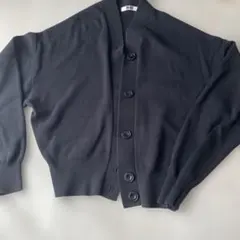 UNIQLO U 黒 長袖カーディガン