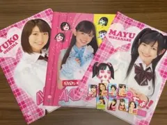 AKB48 クリアファイル 3枚とミニ写真集8個
