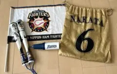 ファイターズ　応援グッズ　セット　旗　メガホン　巾着袋　空気入れ