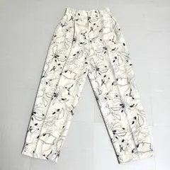 クラネ CLANE LINE FLOWER J/W RELAX PANTS 0