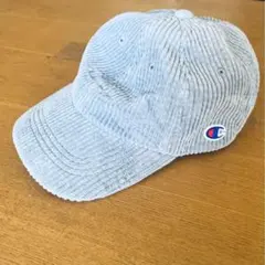 未使用　Champion コーデュロイキャップ スモーキーブルー