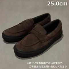 VANS バンズ ローファー V196CF CN スエード ブラウン 25.0