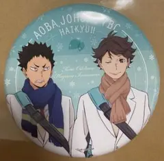 ハイキュー 及川徹 岩泉一 ジャンフェス BIG缶バッジ デカ缶バッジ スタンド