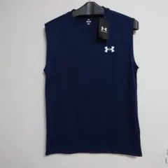 未使用　UNDER ARMOUR ネイビー アンダーシャツ S/P