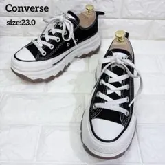 美品✨Converse トレックウェーブ 厚底スニーカー ブラック 23.0のサムネイル