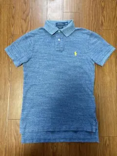 POLO RALPH LAUREN ポロシャツ　杢ブルー　XS