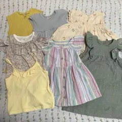 petit mainなど　ワンピースセット計7着　女の子　90cm 2歳