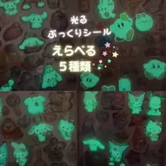 光る☆ 蓄光ぷっくりシール 選べる