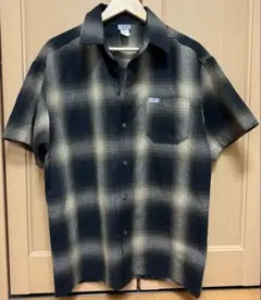 CALTOP キャルトップ ネルシャツ ベージュ ブラック 半袖