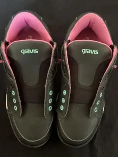 gravis スニーカー 黒/ピンク 箱付きのサムネイル