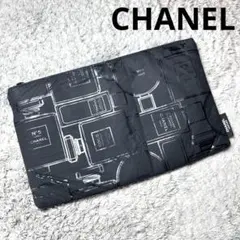 CHANEL シャネル ポーチ クラッチバッグ ナイロン ブラック