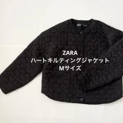 ザラ　ハートキルティングジャケット Mサイズ　ライトアウター