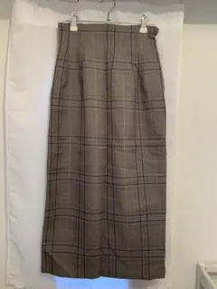 チェック タイトスカート ロングスカート