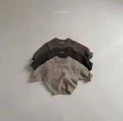 【新品】minirobe coco knit beige