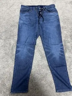 ダークブルースリムフィットデニムパンツ L