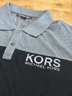 MICHAEL KORS ポロシャツ グレー×ブラック XL メンズ 新品未使用のサムネイル