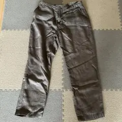 麻 ワイドパンツ