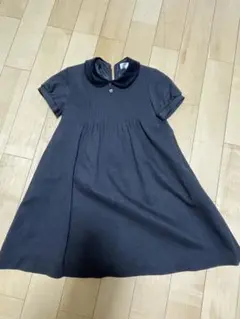 冠婚葬祭 半袖ワンピース 130サイズ ダークグレー