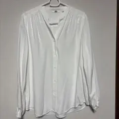 UNIQLO ホワイト 長袖シャツ Mサイズ