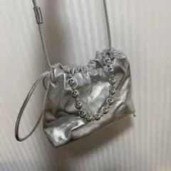 LOWRYS FARM ショルダーバッグ　シルバー