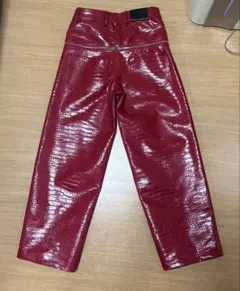 goar.archive 赤 クロコ レザーパンツ 新品未使用 Mサイズ - メルカリ