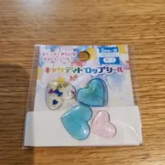 San-x キャンディドロップシール ハート 4枚入り 平成レトロ