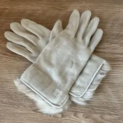 値下げ⭐︎Givenchy ジバンシー手袋　ベージュ ファー付き