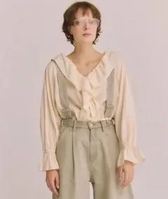 LOWRYSFARM２ＷＡＹフリルクロスブラウス