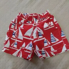 ヘリーハンセン　帆船柄 サーフパンツ 赤